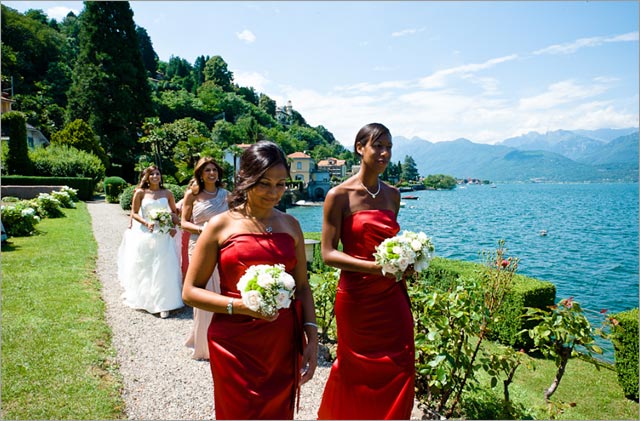 lake Maggiore, wedding ceremony on the lake shores