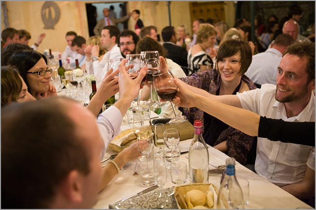 wedding reception at San Giulio restaurant