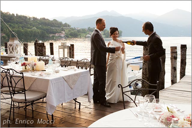 wedding reception at Orta Beach Club