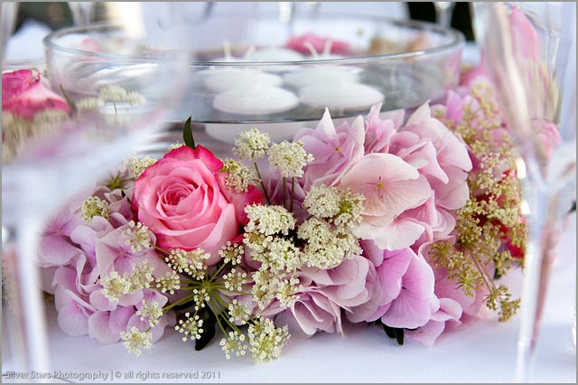 wedding florist at Villa del Balbianello