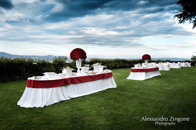 Odescalchi Castle wedding decorations