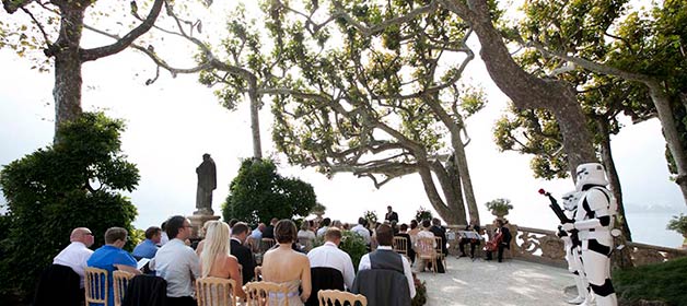 Star Wars wedding at Villa Balbianello