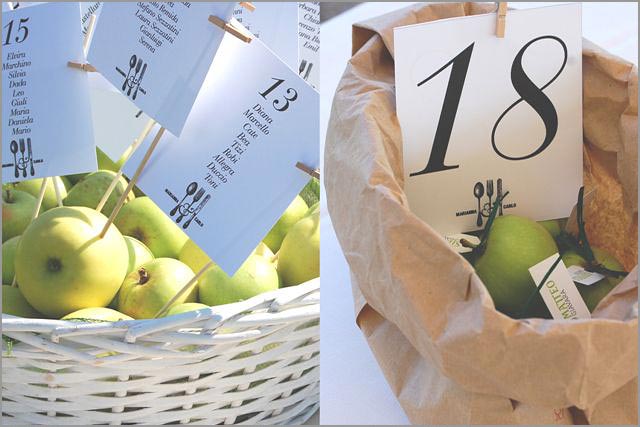 Apples themed wedding in Italy