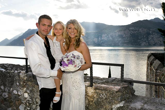 civil wedding ceremony at Malcesine Castle