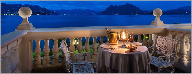 wedding dinner at Grand Hotel Bristol in Stresa