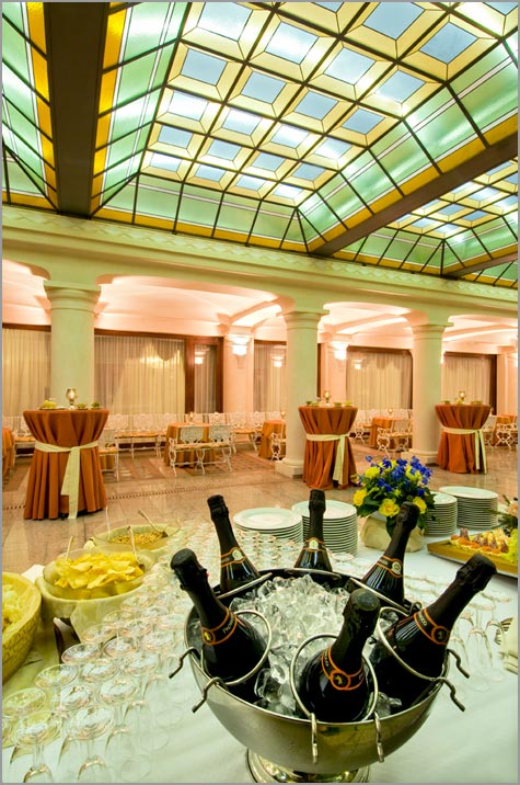 wedding reception at Grand Hotel Bristol in Stresa