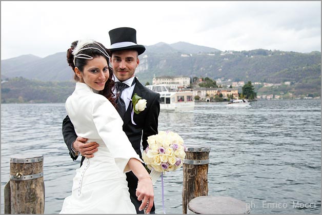 lilac roses bridal bouquet, lake Orta florist