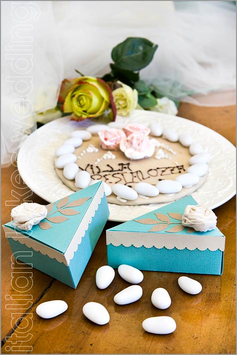 wedding cake shabby chic style in Italy