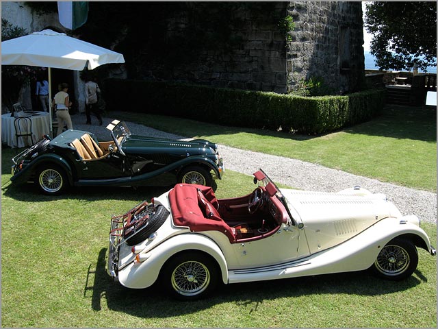 Your Vintage Tour rent Morgan cars for Italian wedding on Lake Maggiore