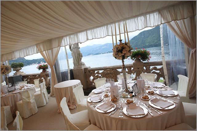 gazebo for weddings at Villa Balbianello