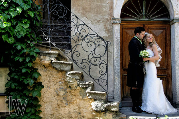 scottish wedding on Lake Orta Italy