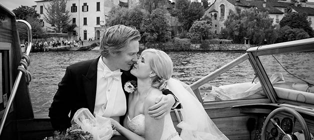 Just Married: Kristine and Jens, another Norwegian couple on Lake Orta!