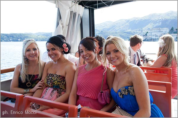 boats hire for wedding cruises on Lake Orta