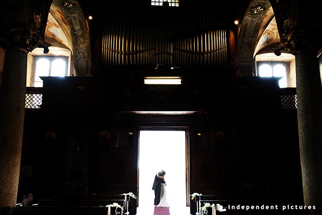 wedding in church of Assunta in Orta