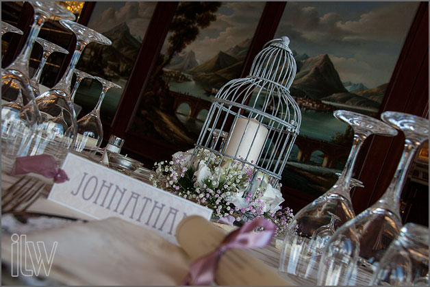 wedding table arrangements at Grand Hotel Dino by La Piccola Selva florist