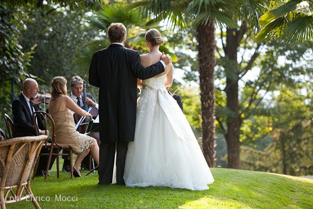 wedding string quartet on Lake Orta Italy