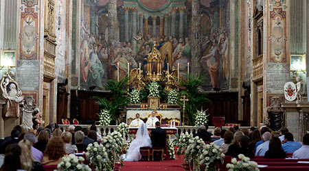 Church wedding decorations