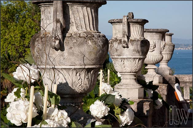 wedding reception in Villa Sirmione