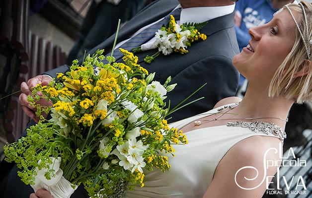 country chic bridal bouquet