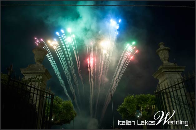 wedding fireworks lake Maggiore Italy