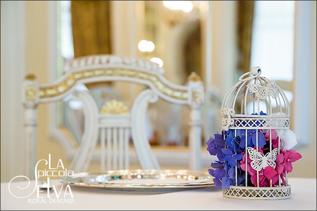 vintage bird cage centerpiece