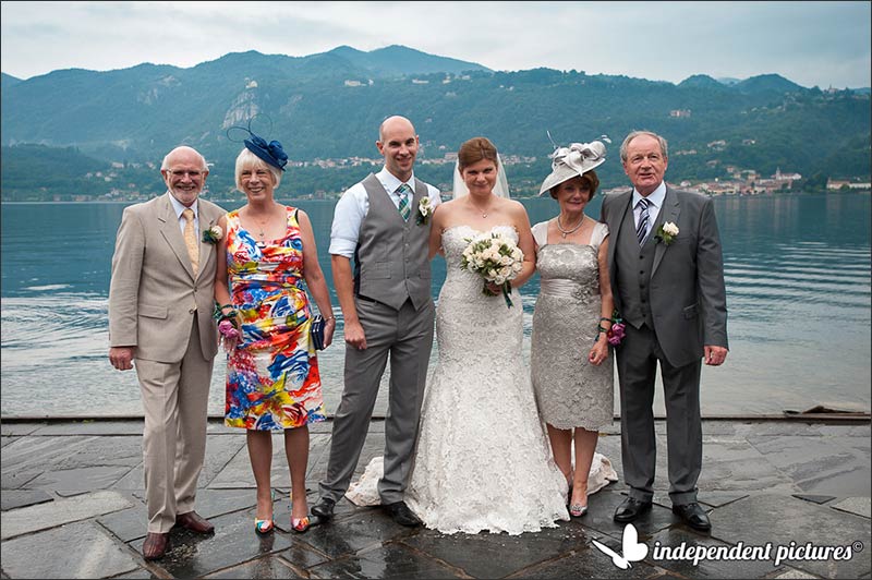 Aileen and Gregor's wedding on Lake Orta