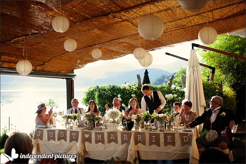 Ashleigh and Chris' wedding on Lake Orta