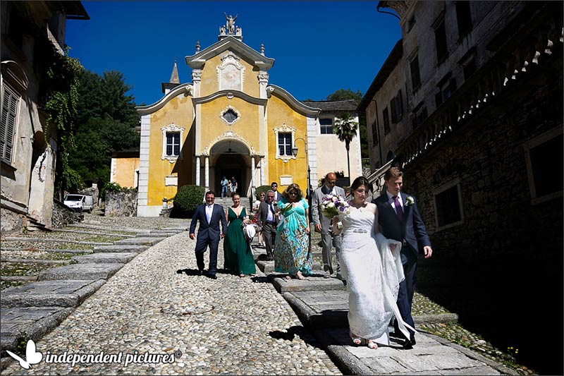 Paige and Darren's wedding on Lake Orta