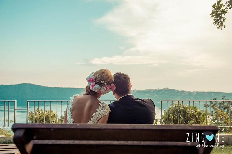 Ana and Jon's wedding on Lake Albano