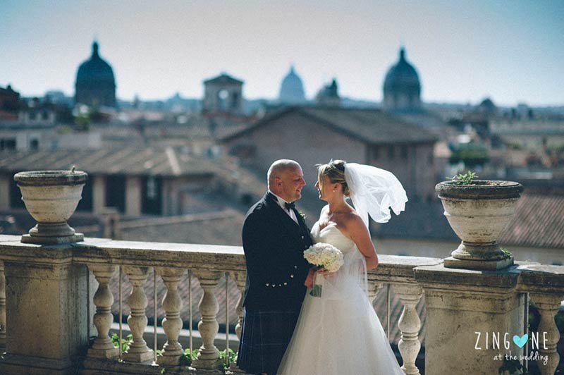Lindsey and Mark's wedding in Rome
