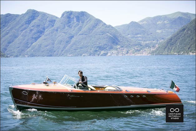 luxury boat wedding Lake Como