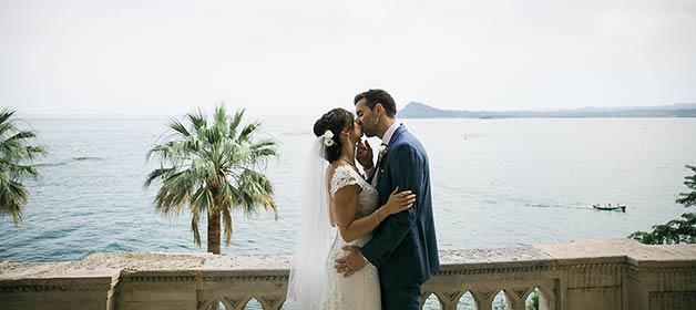 A brillant wedding at Isola del Garda
