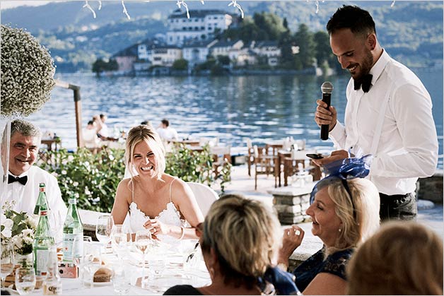 Wedding reception Hotel San Rocco lake Orta