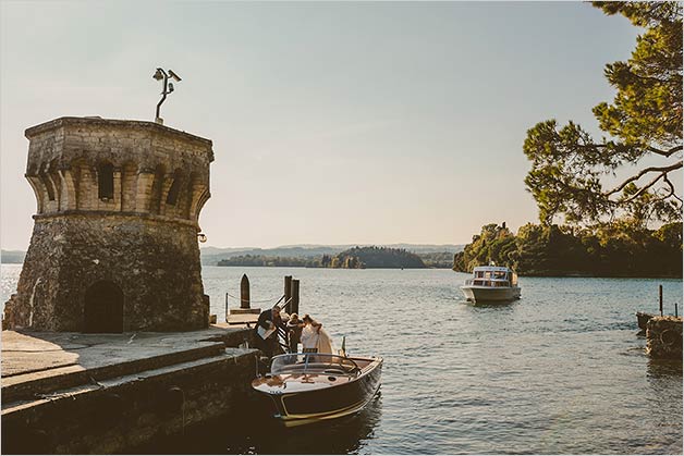 Wedding ceremony at Isola del Garda