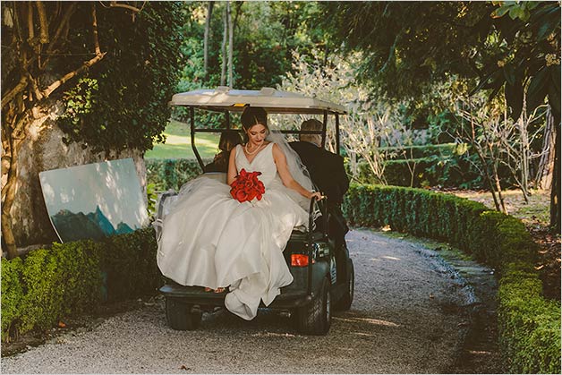 Wedding ceremony at Isola del Garda