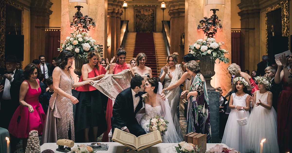 A Super Charming Persian Wedding Ceremony On Lake Como At Villa Erba