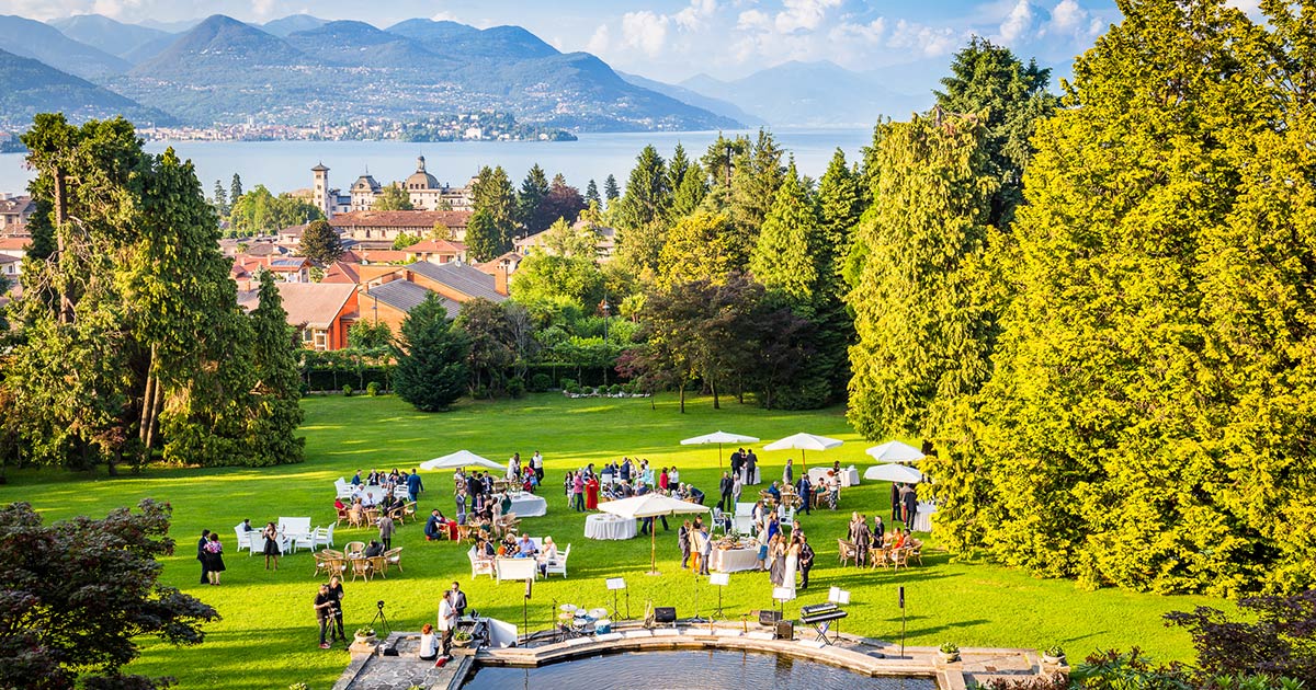 An Elegant Wedding Reception At Villa Muggia Stresa Lake Maggiore Lake Maggiore