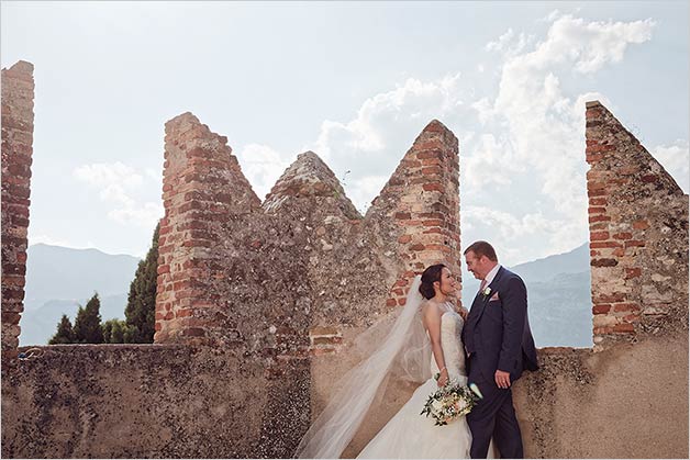 Wedding ceremony at Malcesine Castle
