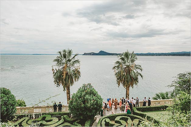 Garda Island wedding ceremony