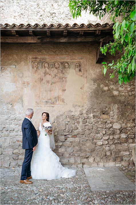 Destination wedding at Malcesine Castle