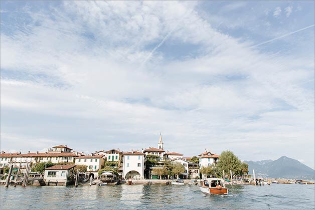 Wedding boat tour Lake Maggiore