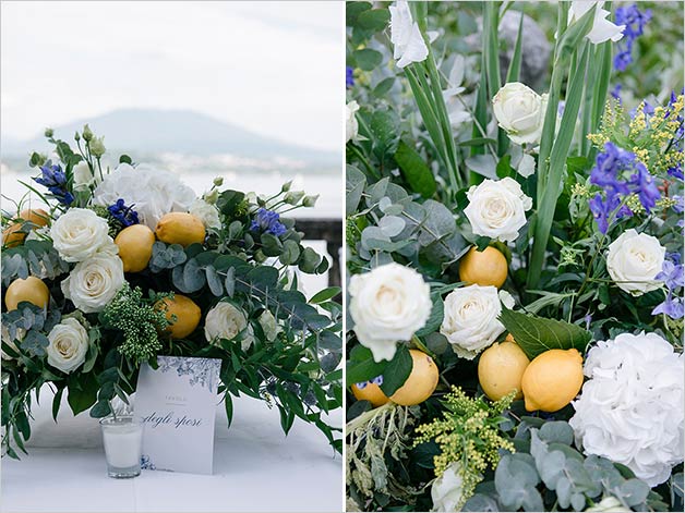 Lemons themed wedding