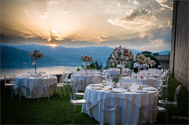 wedding at Rocca di Angera castle lake Maggiore