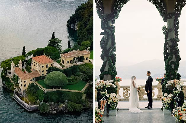 elegant wedding in Villa del Balbianello
