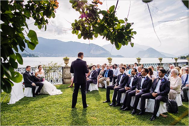 wedding ceremony by the shores on Lake Maggiore