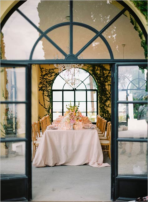 Wedding dinner in Villa del Balbianello