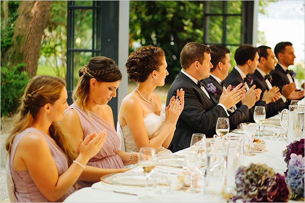 Wedding reception at Villa Rusconi Clerici