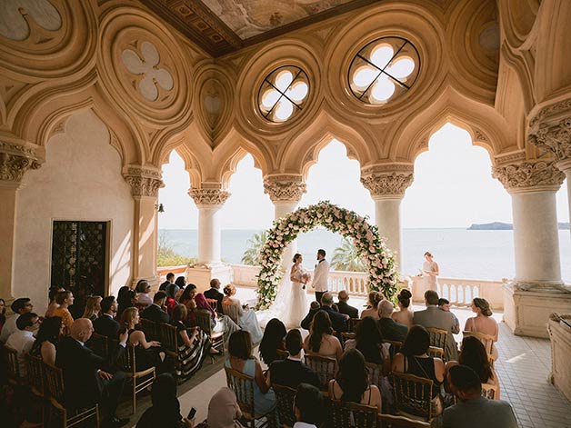 Luxury wedding on Isola del Garda
