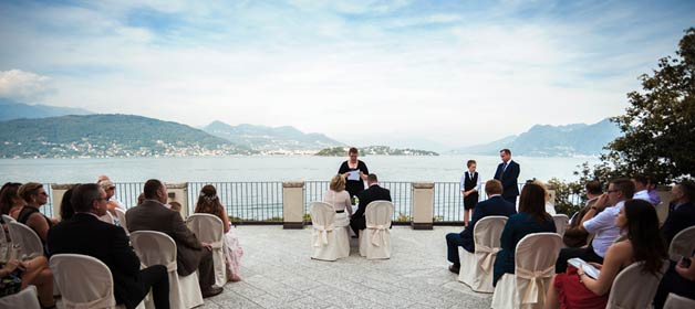 Outdoor Wedding Ceremony on Borromean Islands