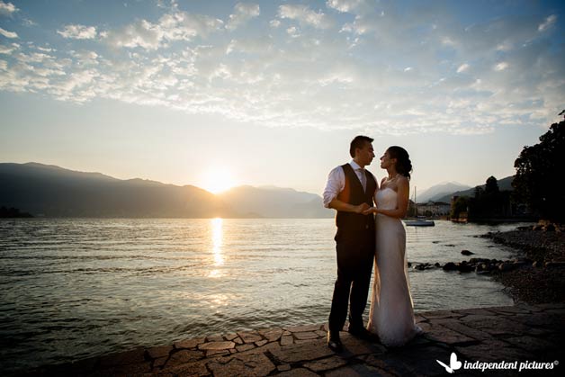 Orange Themed Wedding on Lake Maggiore